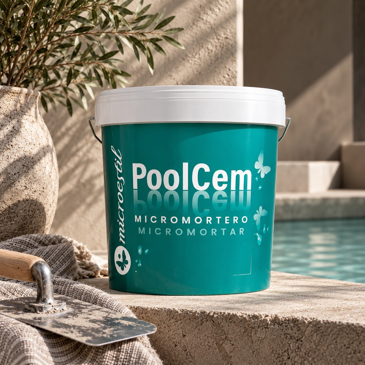 Microestil PoolCem Plus Grueso 25kg