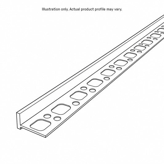 Microcement Aluminum Stop Bead 3mm Build 2.4m